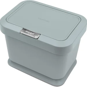 compost bin 5L kitchen food waste caddy lid opens with push button countertop